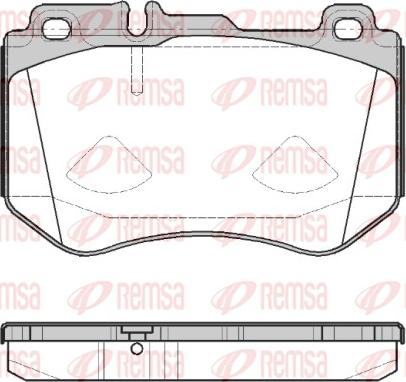 Remsa 1591.00 - Тормозные колодки, дисковые, комплект parts5.com