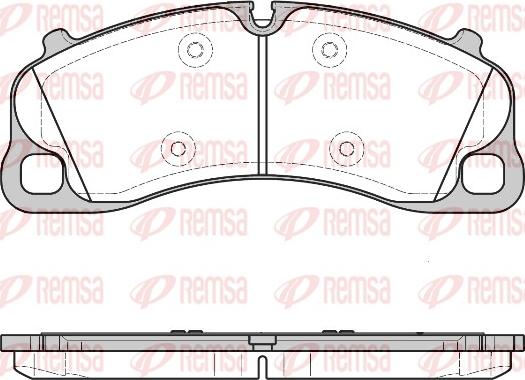 Remsa 1597.00 - Тормозные колодки, дисковые, комплект parts5.com