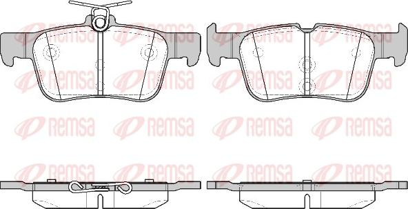 Remsa 1551.42 - Тормозные колодки, дисковые, комплект parts5.com