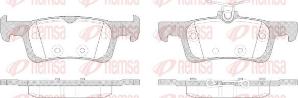 Remsa 1563.00 - Тормозные колодки, дисковые, комплект parts5.com