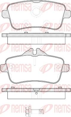 Remsa 1503.00 - Тормозные колодки, дисковые, комплект parts5.com