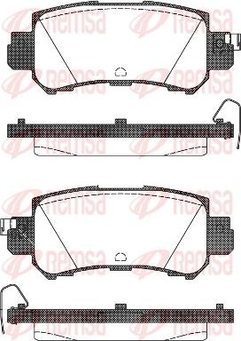 Remsa 1507.00 - Тормозные колодки, дисковые, комплект parts5.com