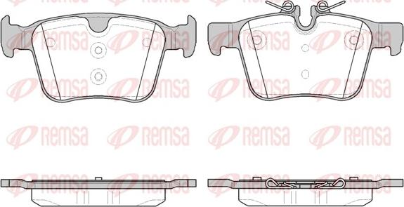 Remsa 1516.40 - Тормозные колодки, дисковые, комплект parts5.com