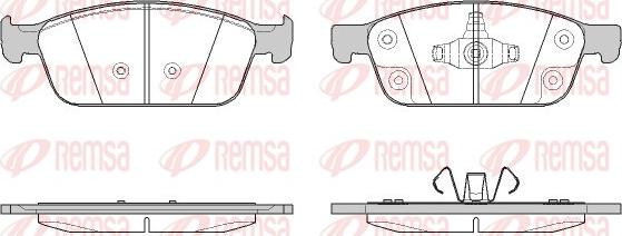 Remsa 1510.50 - Тормозные колодки, дисковые, комплект parts5.com