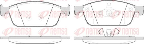 Remsa 1510.10 - Тормозные колодки, дисковые, комплект parts5.com