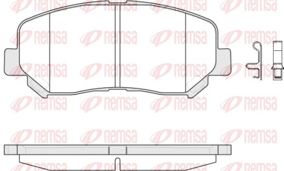 Remsa 1513.02 - Тормозные колодки, дисковые, комплект parts5.com