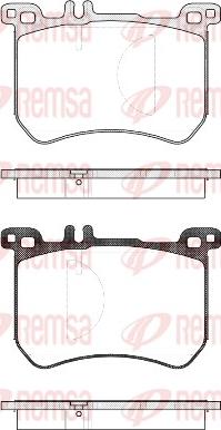 Remsa 1533.00 - Тормозные колодки, дисковые, комплект parts5.com