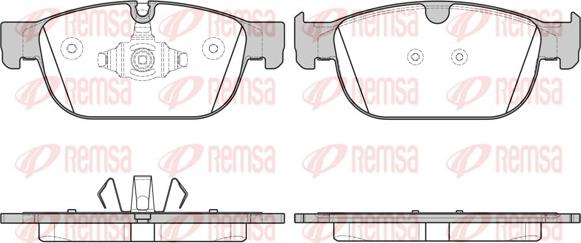 Remsa 1696.00 - Тормозные колодки, дисковые, комплект parts5.com