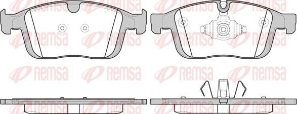 Remsa 1689.00 - Тормозные колодки, дисковые, комплект parts5.com