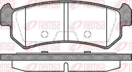 Remsa 1048.00 - Тормозные колодки, дисковые, комплект parts5.com