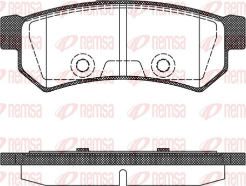 Remsa 1048.10 - Тормозные колодки, дисковые, комплект parts5.com