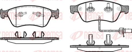 Remsa 1056.02 - Тормозные колодки, дисковые, комплект parts5.com