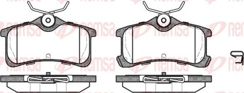 Remsa 1050.02 - Тормозные колодки, дисковые, комплект parts5.com