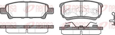 Remsa 1051.02 - Тормозные колодки, дисковые, комплект parts5.com