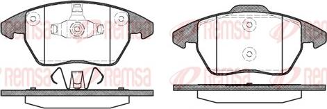 Remsa 1030.10 - Тормозные колодки, дисковые, комплект parts5.com