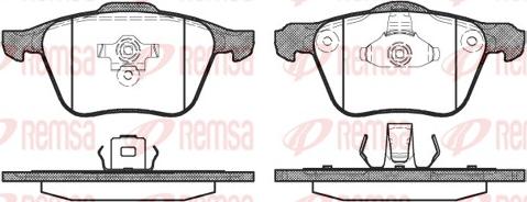 Remsa 1070.00 - Тормозные колодки, дисковые, комплект parts5.com