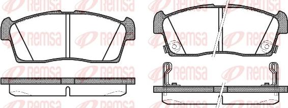 Remsa 1199.02 - Тормозные колодки, дисковые, комплект parts5.com