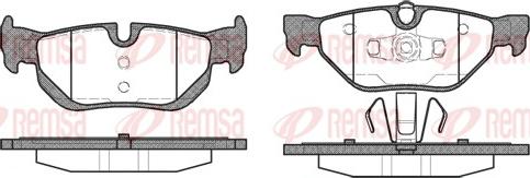 Remsa 1145.00 - Тормозные колодки, дисковые, комплект parts5.com