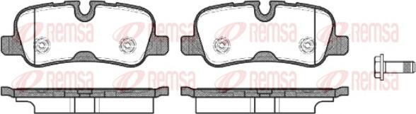 Remsa 1159.10 - Тормозные колодки, дисковые, комплект parts5.com