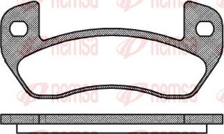 Remsa 1152.00 - Тормозные колодки, дисковые, комплект parts5.com