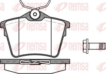 Remsa 1103.00 - Тормозные колодки, дисковые, комплект parts5.com