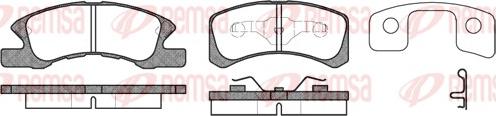 Remsa 1111.02 - Тормозные колодки, дисковые, комплект parts5.com