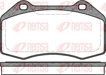 Remsa 1113.00 - Тормозные колодки, дисковые, комплект parts5.com