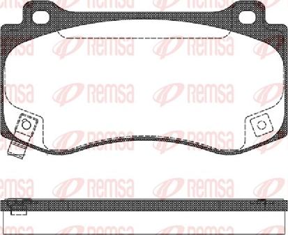 Remsa 1185.04 - Тормозные колодки, дисковые, комплект parts5.com