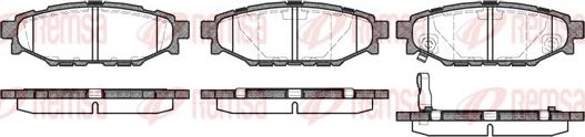 Remsa 1136.01 - Тормозные колодки, дисковые, комплект parts5.com