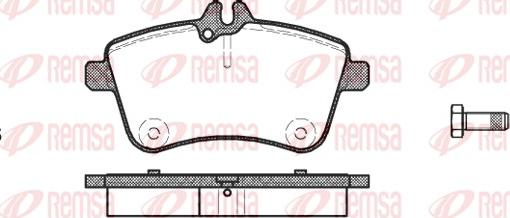 Remsa 1130.00 - Тормозные колодки, дисковые, комплект parts5.com