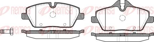 Remsa 1131.00 - Тормозные колодки, дисковые, комплект parts5.com