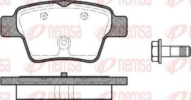 Remsa 1138.00 - Тормозные колодки, дисковые, комплект parts5.com