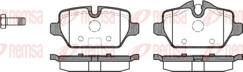 Remsa 1132.00 - Тормозные колодки, дисковые, комплект parts5.com