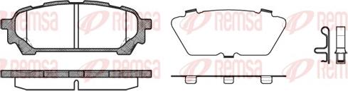 Remsa 1176.01 - Тормозные колодки, дисковые, комплект parts5.com