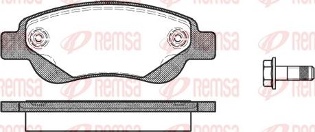 Remsa 1177.00 - Тормозные колодки, дисковые, комплект parts5.com