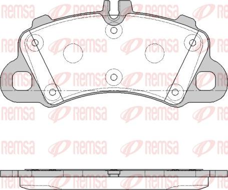 Remsa 1862.00 - Тормозные колодки, дисковые, комплект parts5.com