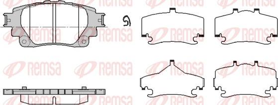 Remsa 1871.00 - Тормозные колодки, дисковые, комплект parts5.com