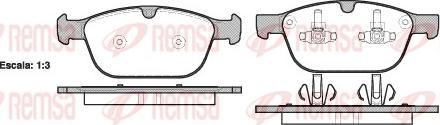 Remsa 1397.00 - Тормозные колодки, дисковые, комплект parts5.com