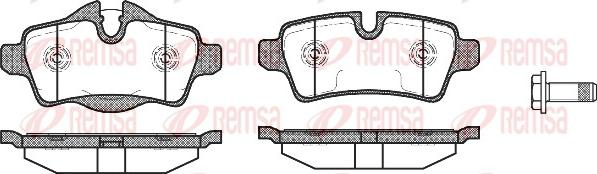 Remsa 1344.00 - Тормозные колодки, дисковые, комплект parts5.com