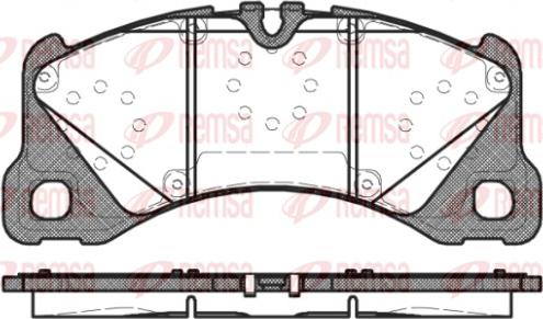 Remsa 1345.40 - Тормозные колодки, дисковые, комплект parts5.com