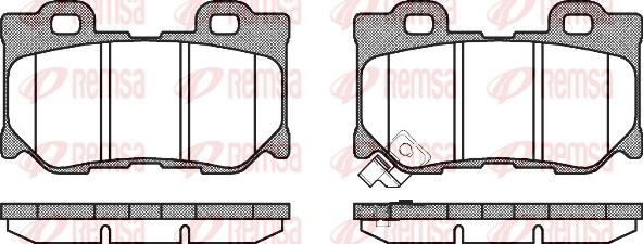 Remsa 1365.01 - Тормозные колодки, дисковые, комплект parts5.com