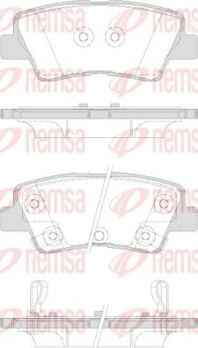 Remsa 1362.42 - Тормозные колодки, дисковые, комплект parts5.com