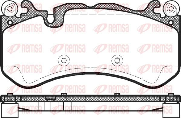 Remsa 1300.00 - Тормозные колодки, дисковые, комплект parts5.com