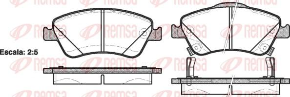 Remsa 1310.02 - Тормозные колодки, дисковые, комплект parts5.com