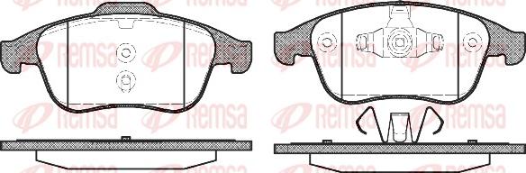 Remsa 1389.00 - Тормозные колодки, дисковые, комплект parts5.com