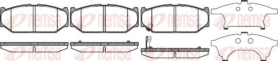 Remsa 1381.11 - Тормозные колодки, дисковые, комплект parts5.com