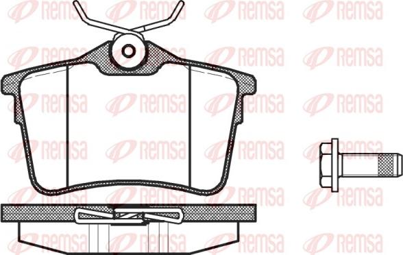 Remsa 1382.00 - Тормозные колодки, дисковые, комплект parts5.com