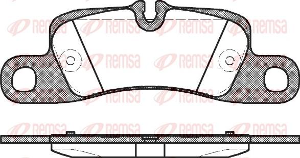 Remsa 1379.00 - Тормозные колодки, дисковые, комплект parts5.com