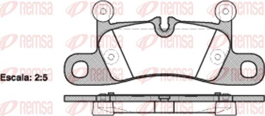 Remsa 1379.10 - Тормозные колодки, дисковые, комплект parts5.com