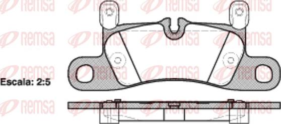 Remsa 1379.20 - Тормозные колодки, дисковые, комплект parts5.com